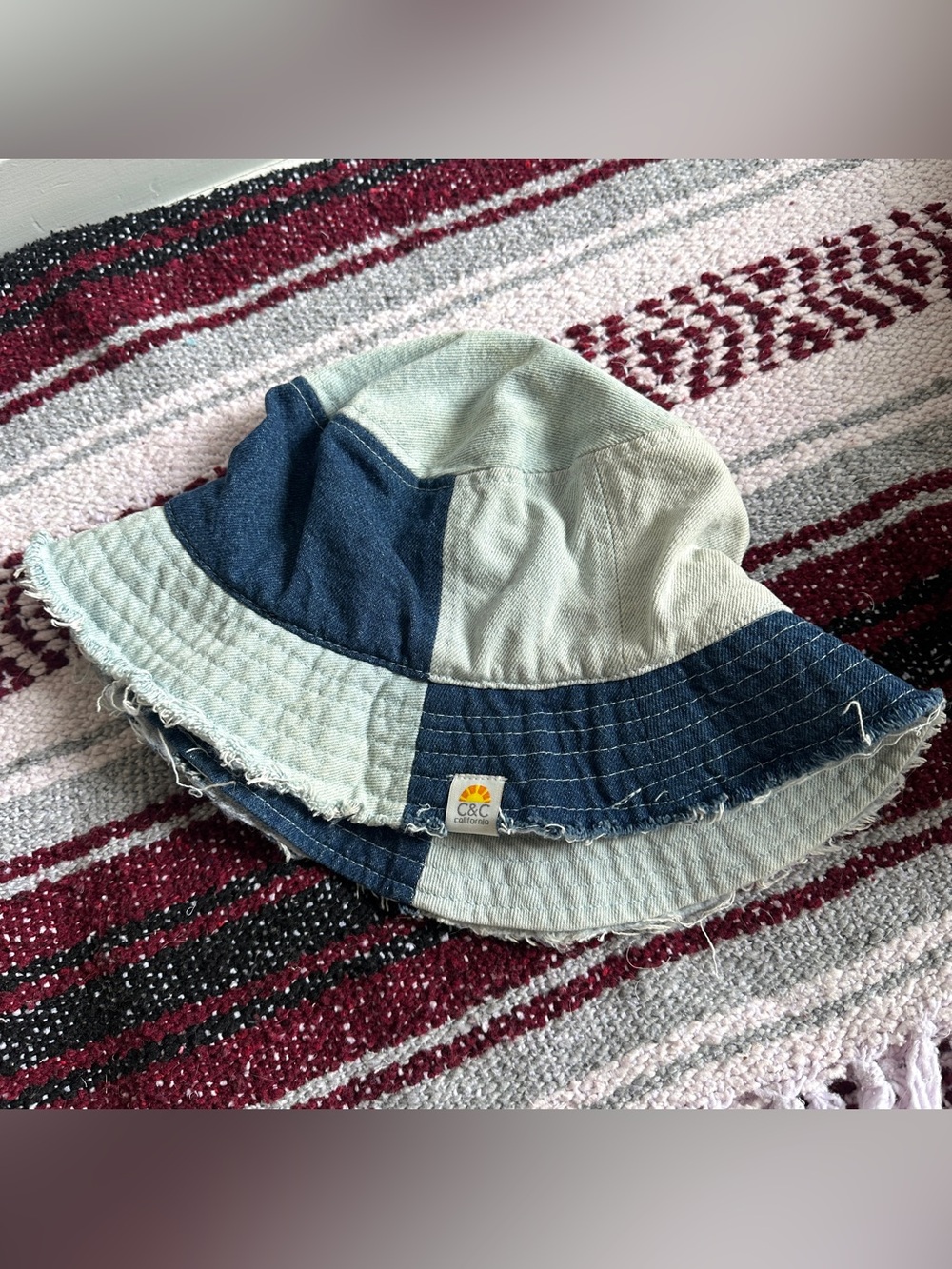 C&C California Patchwork Denim Bucket Hat